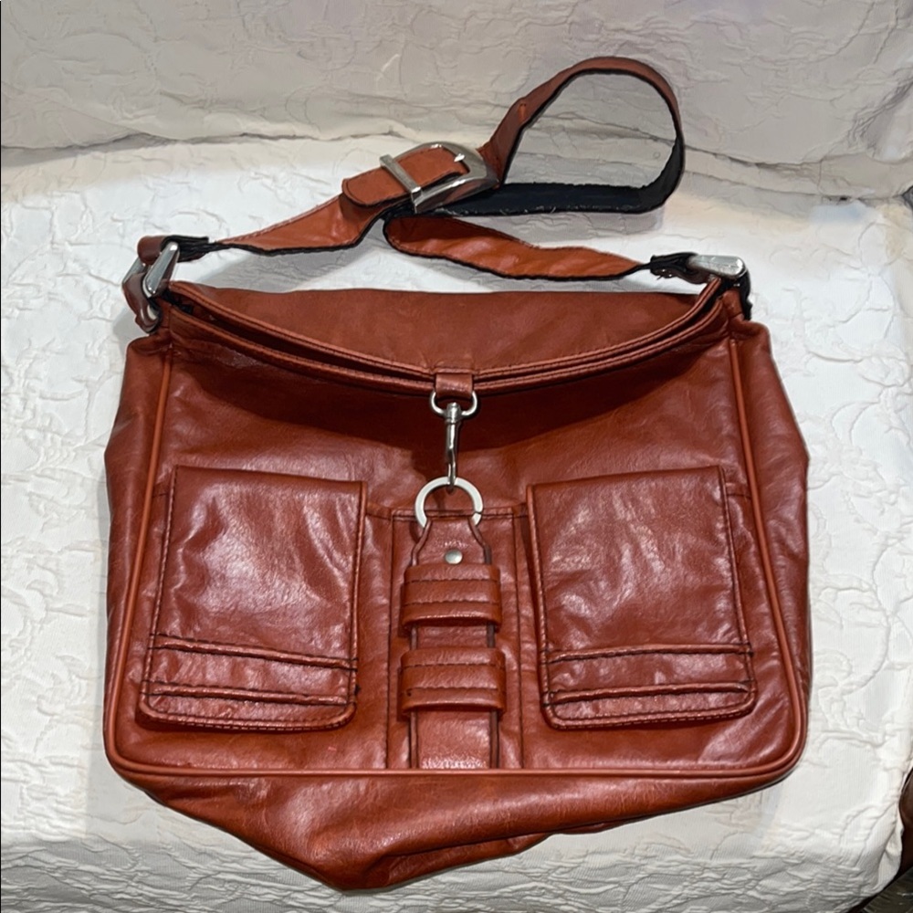 Stylish Brown Leather Shoulder Bag